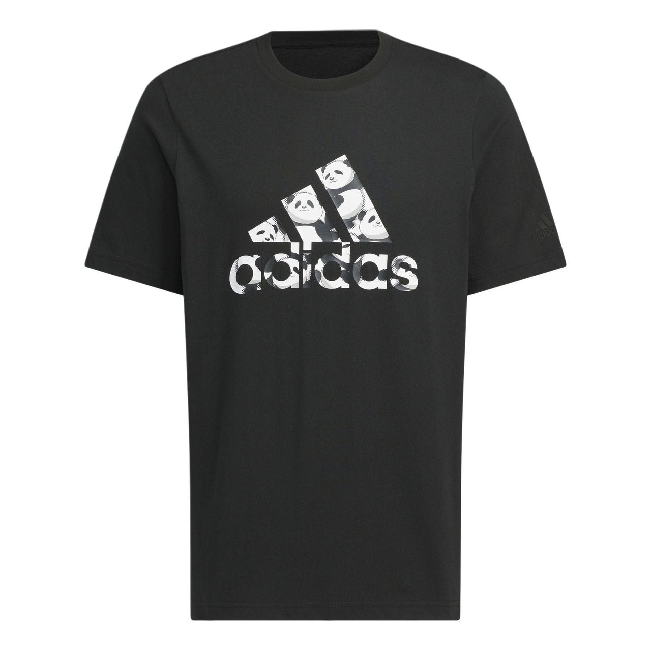 adidas China T-Shirt Asia Sizing 'Black White' JI6834
