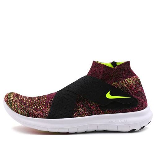 (WMNS) Nike Free RN Motion FK 2017 'Black Volt Racer Pink' 880846-004