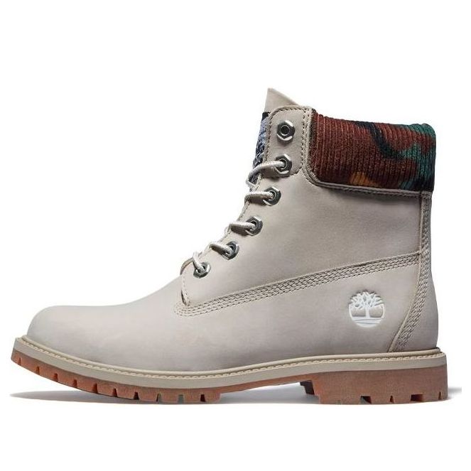 (WMNS) Timberland Heritage 6 Inch Waterproof Boots 'Beige Nubuck with Camo' A2M83K51