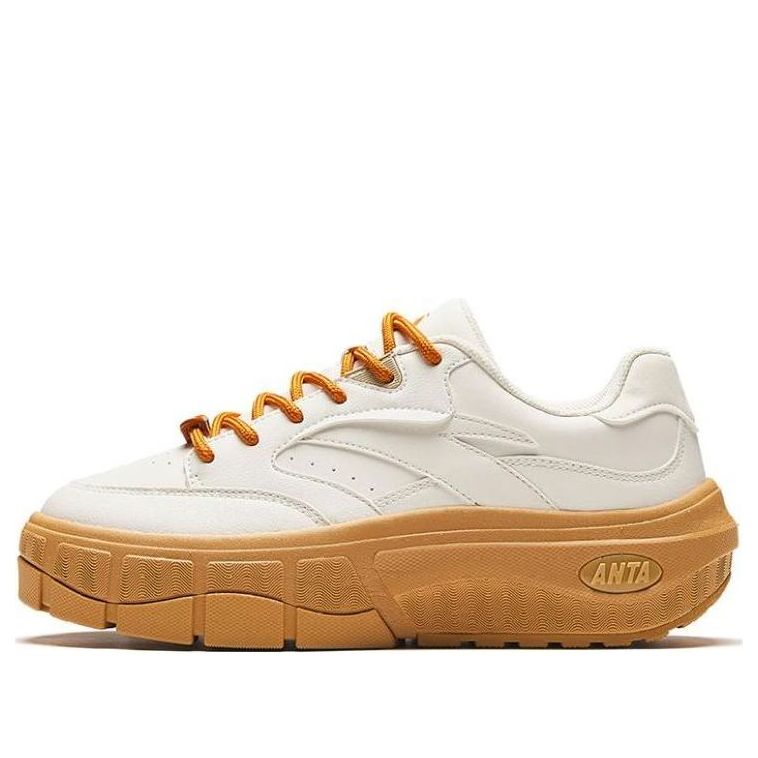 (WMNS) ANTA Casual Low 'White Cream Caramel' 122418086-4