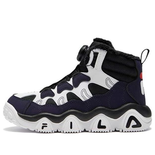 (GS) FILA High Top Shoes 'Black White' K15B342968PPW