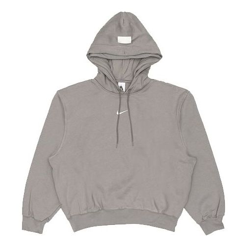 Men's Nike x Fear of God Crossover Fleece Stay Warm Gray Pullover AR0634-003