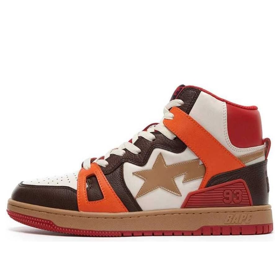 A BATHING APE Bape Sta 93 Hi 'Orange Brown White' BAPESTA93HI-SANDORANGE