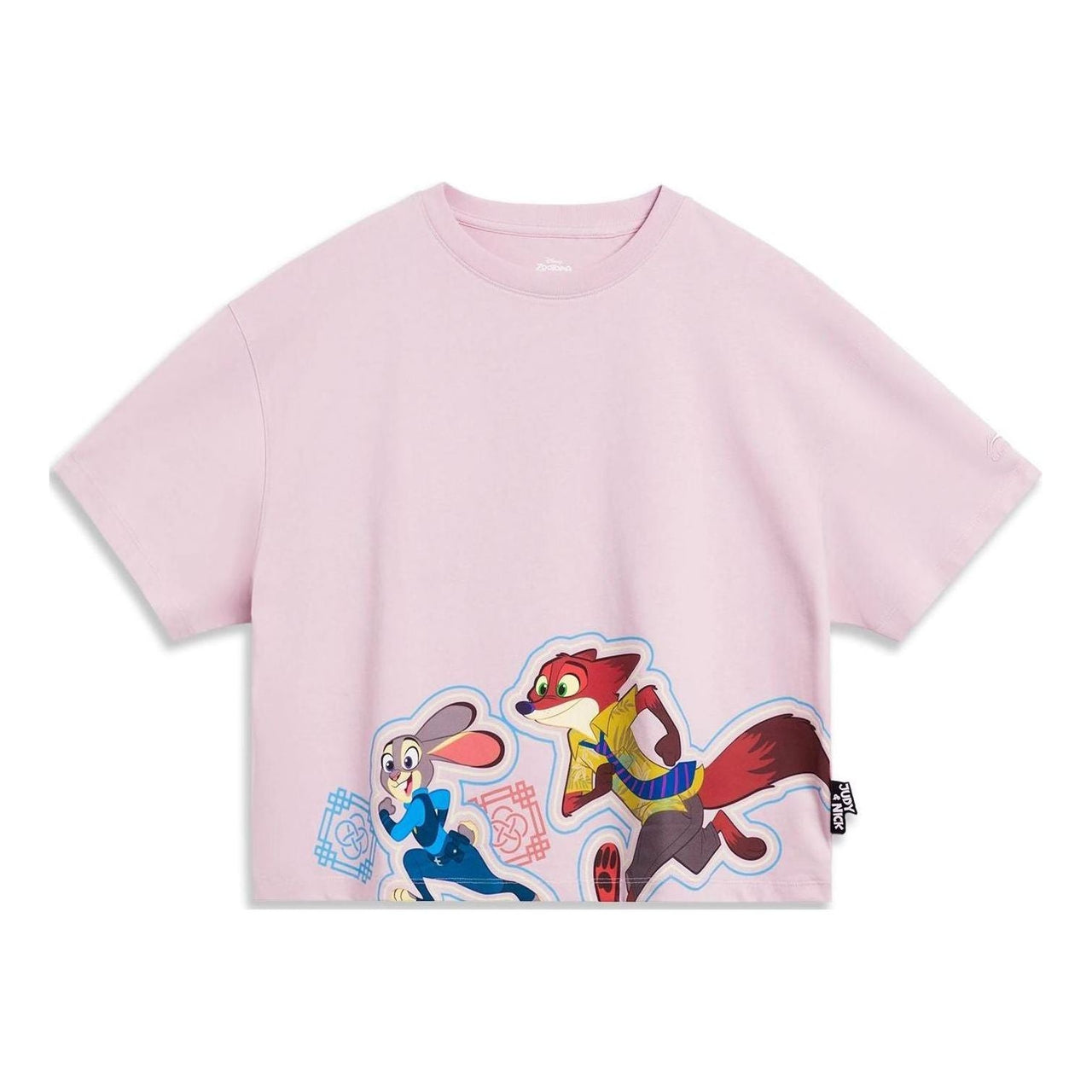 (WMNS) Li-Ning x Disney Zootopia Graphic Crop Top 'Pink' AHST274-4