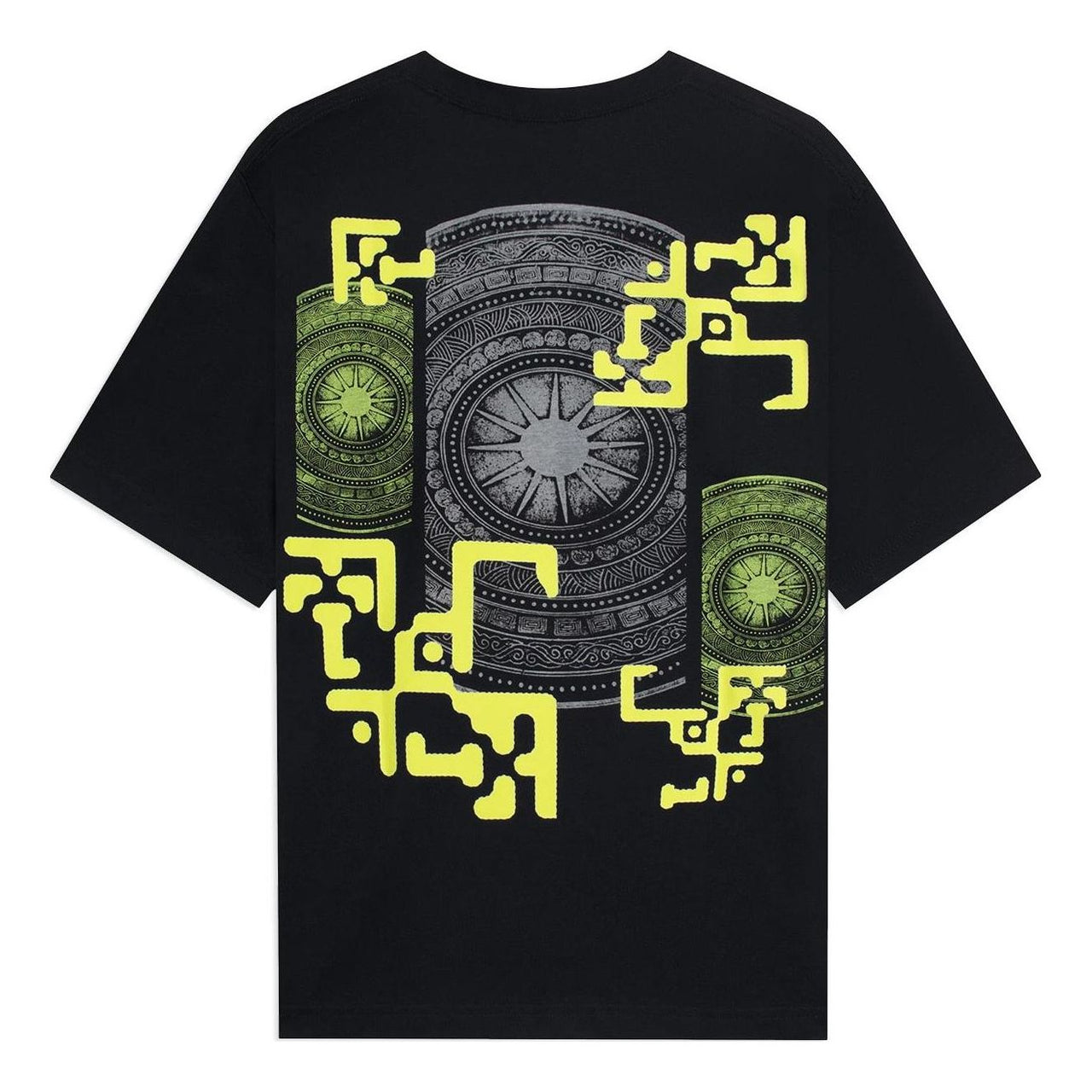 Li-Ning Geometry Graphic T-shirt 'Black Yellow' AHSSB29-4