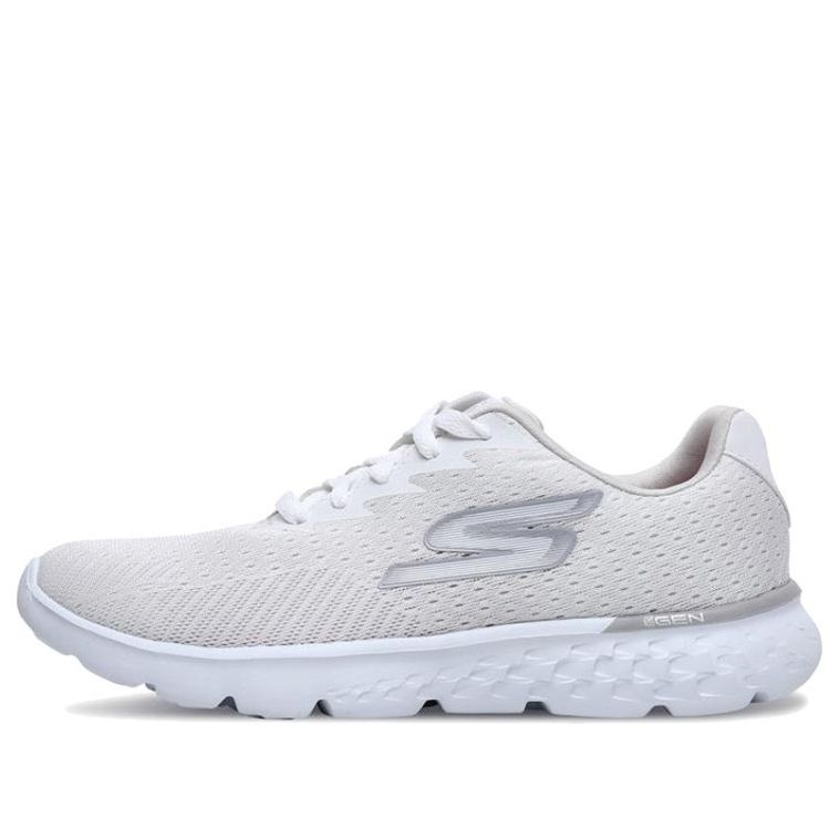 (WMNS) Skechers Go Run 400 Sole White/Grey 14804-WHT
