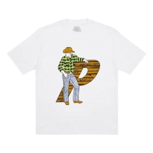 Palace FW22 Saddle UP T-Shirt 'White' P23TS046