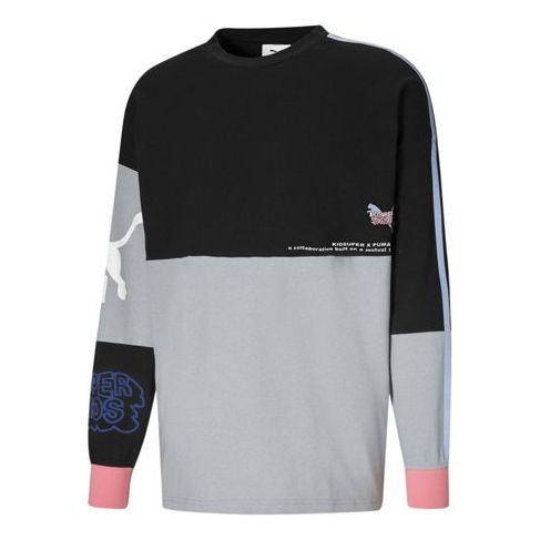 Men's PUMA X KS LS TEE Long Sleeves Black T-Shirt 598464-01