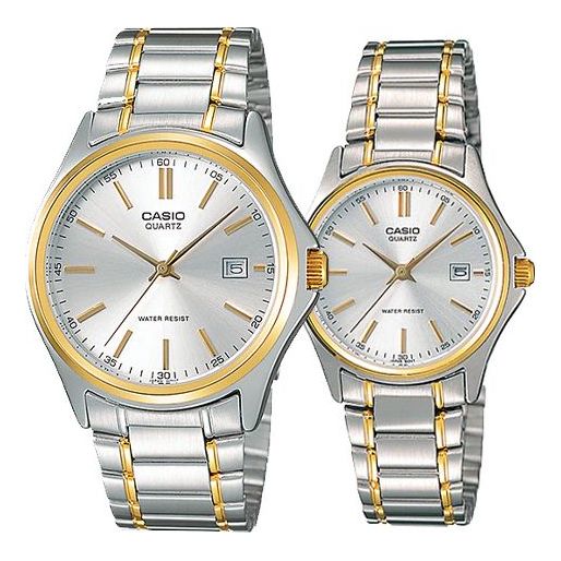 CASIO ENTICER&VINTAGE Series Classic Vintage Simplistic Casual Fashion Couple Silver Analog MTP-1183G-7A&LTP-1183G-7A