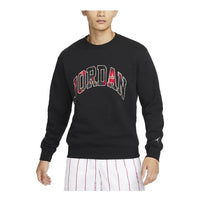 Air Jordan Logo Sweater 'Black red' DV1576-010