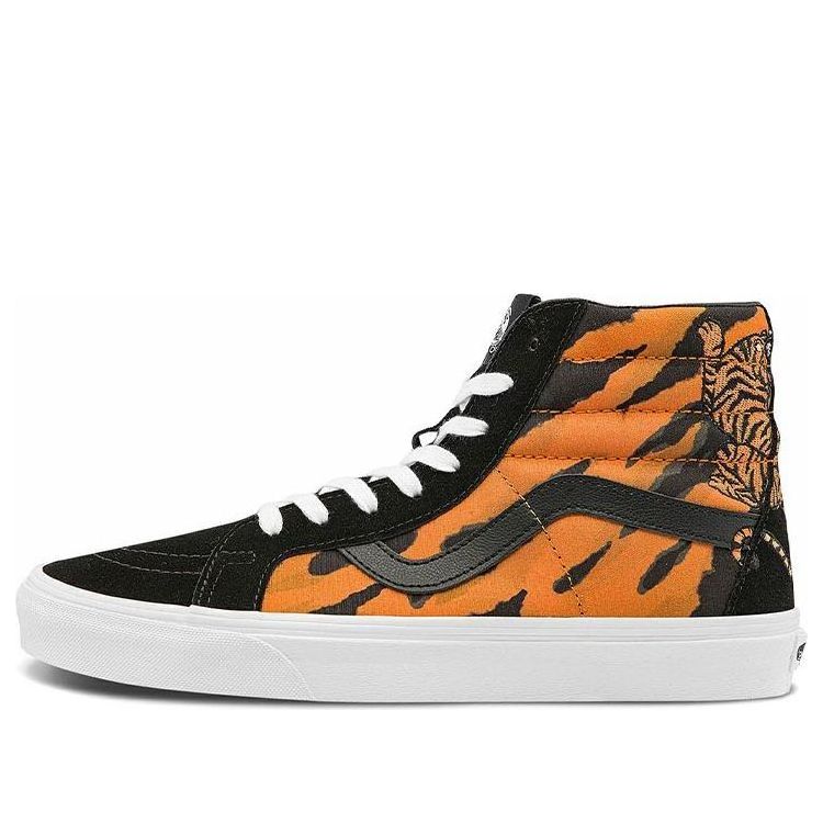 Vans Unisex SK8-Hi Reissue High-Top Sneakers Black/Orange VN0A2XSBORA