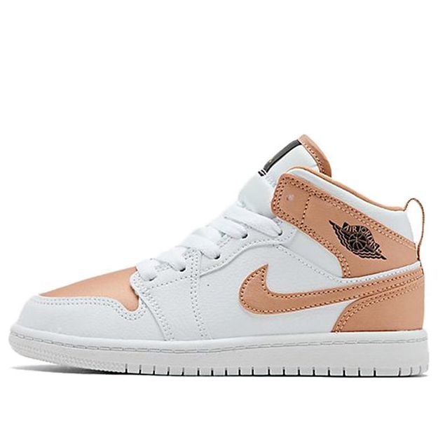 (PS) Air Jordan 1 Mid 'White Rose Gold' 640737-190