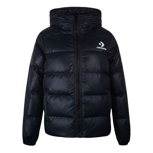 (WMNS) Converse Down Fill Puffer Jacket 'Black' 10006837-A05