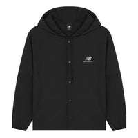 New Balance Logo Print Casual Jacket 'Black' AMJ22368-BK