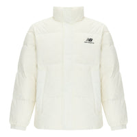 New Balance Logo Sports Down Jackets 'White' AMJ24359-CIC