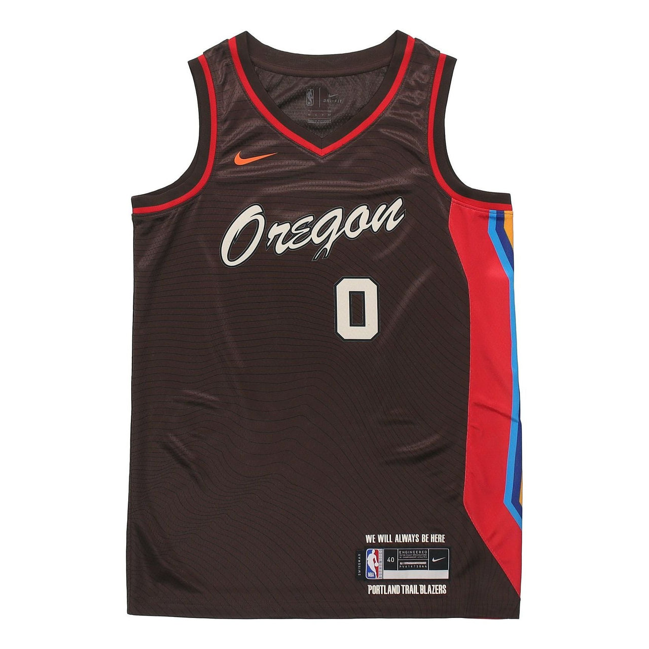 Men's Nike SW Fan Edition 20-21 City Limited NBA Portland Trail Blazers . Lillard No. 0 Basketball Jersey/Vest CN1775-250
