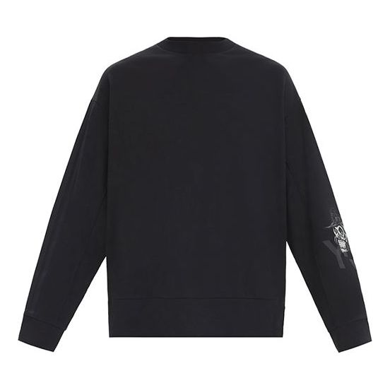 Men's Y-3 Arm Skeleton Pattern Loose Casual Black DZ4565