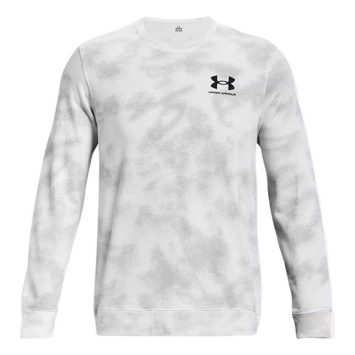 Under Armour Rival Terry Nov Crew 'White Grey' 1377186-100