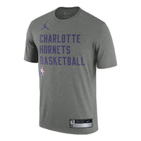 Air Jordan x NBA Charlotte Hornets Logo T-Shirt 'Grey' FJ0171-063