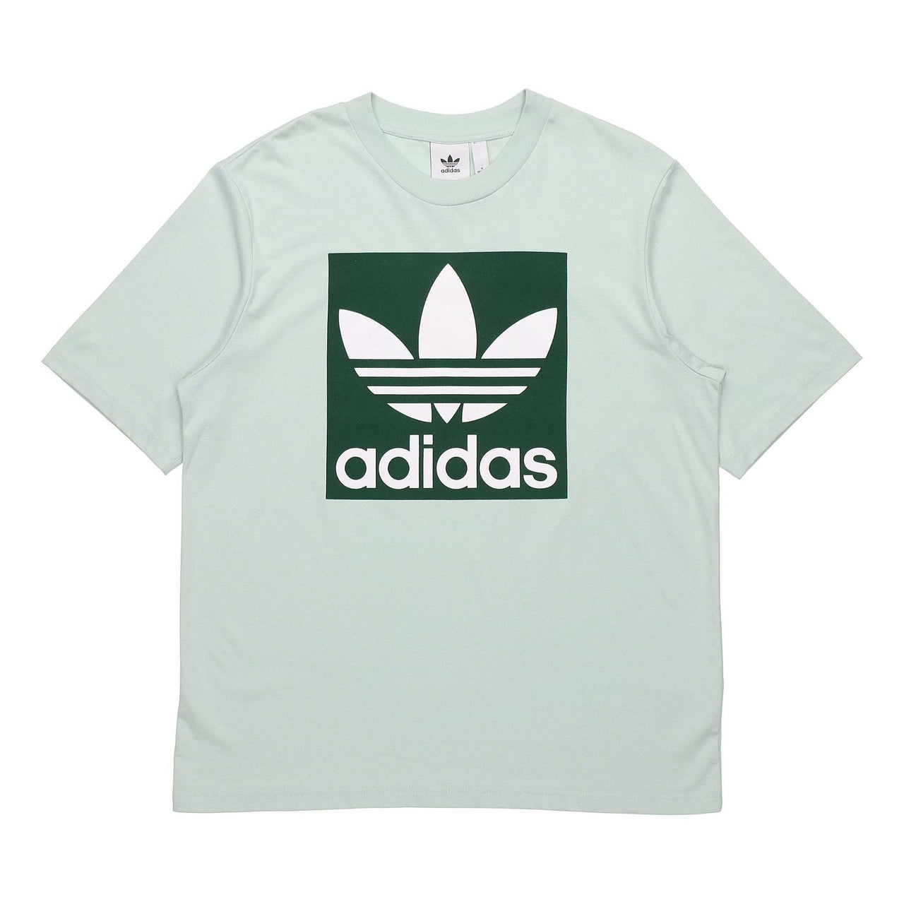 adidas originals Oversized Tee Round Neck Short Sleeve Green FK9990