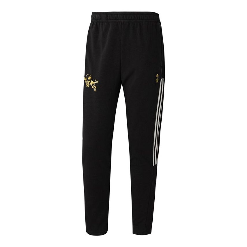 adidas Manchester United Cny Football Sweater Pants Men's Black GK9442