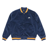 Nike SB Skateboard corduroy Skateboard Sports Logo Jacket Navy Blue Dark  CK5445-410