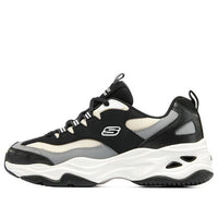 (WMNS) Skechers D'lites 4.0 'Grey Black' 896144-BKW