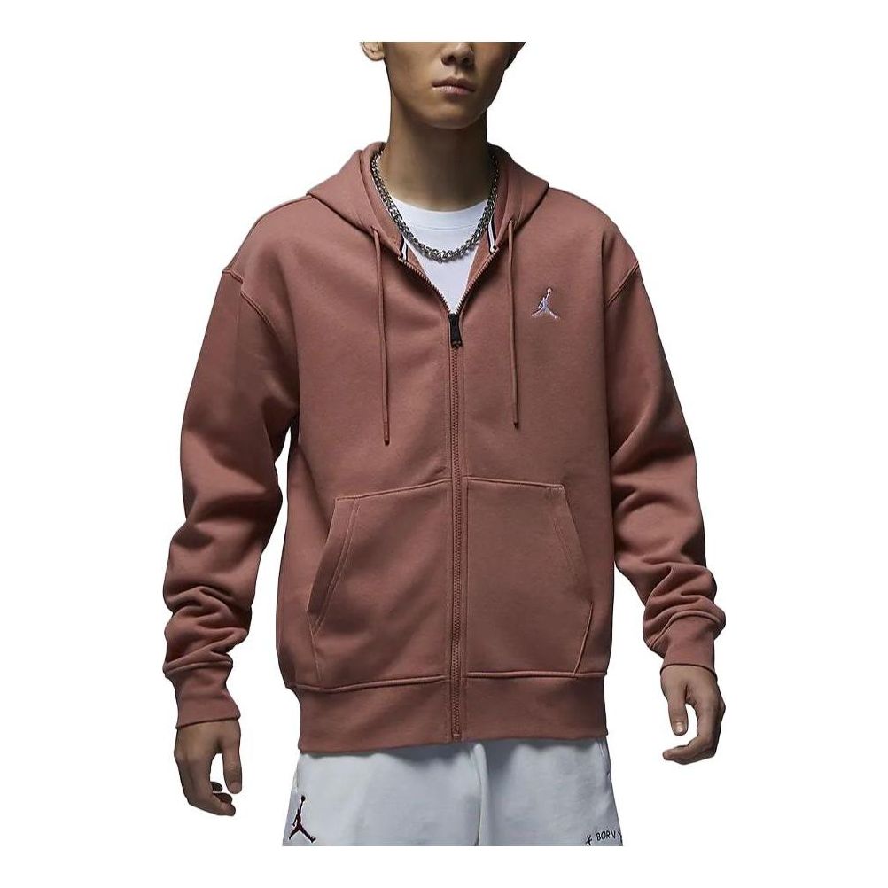 Air Jordan Full-Zip Fleece Hoodie 'Burgundy' FJ7772-810