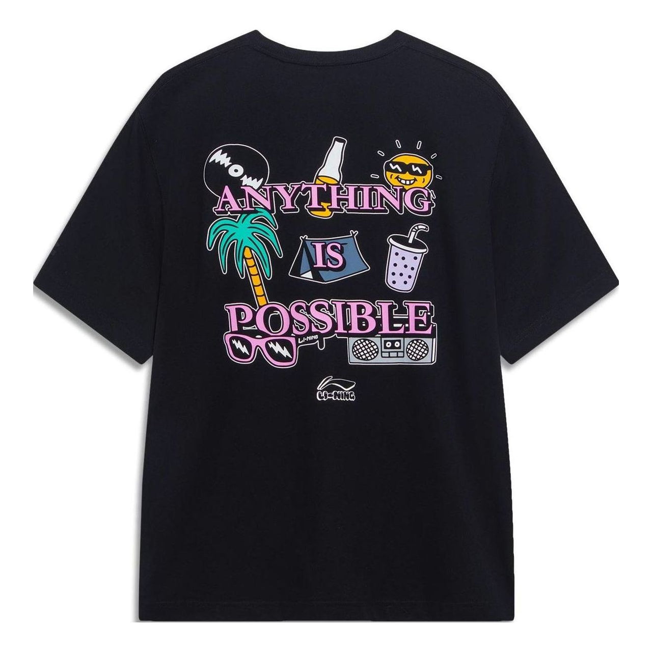 Li-Ning Anything Is Possible T-shirt 'Black' AHST179-4