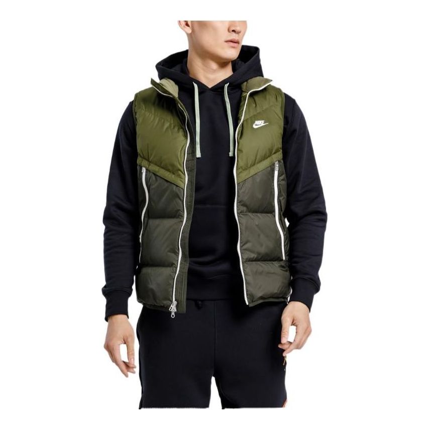 AS Men's Nike Sportswear SF WINDRUNNER VEST ROUGH Green DD6818-326