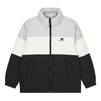 New Balance Warm Down Jacket 'Black White Grey' 5PC44283-GR