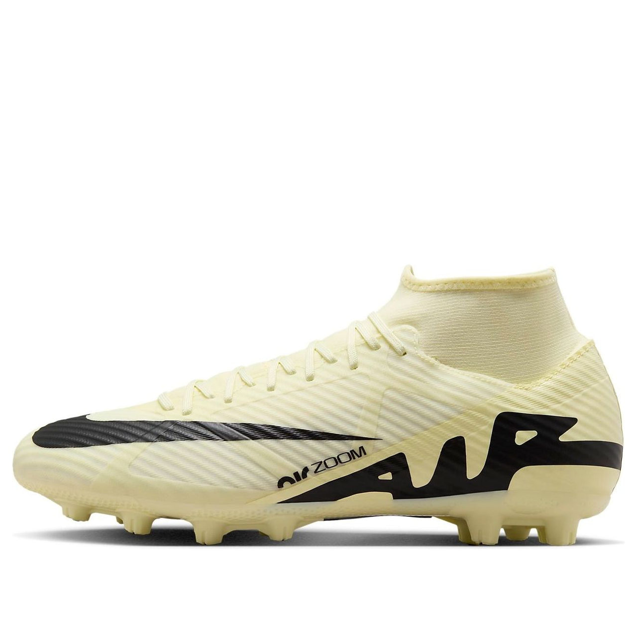Nike Mercurial Superfly 9 Academy Hard-Ground High-Top Soccer Cleats 'Lemonade' DJ5626-700