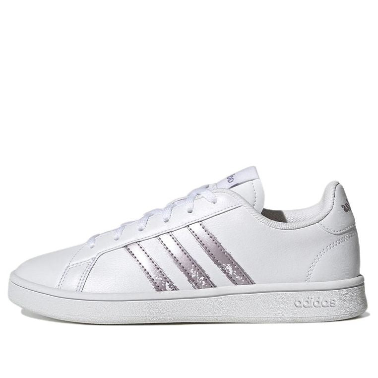 (WMNS) adidas Grand Court Base Beyond 'White Matte Purple Metallic' GW9247