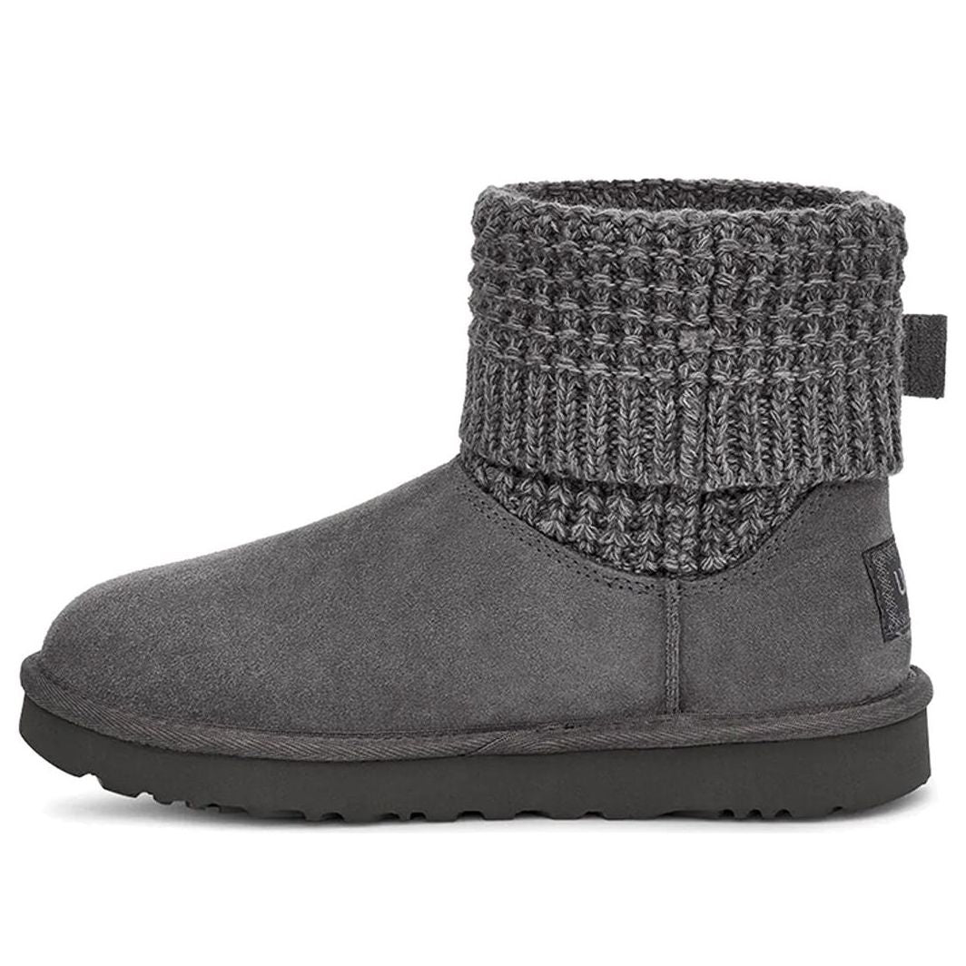 (WMNS) UGG Classic Solene Mini Cozy Stay Warm Outdoor Casual Gray 1113463-CHRC