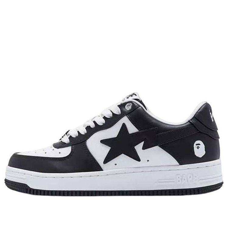 A BATHING APE BAPE STA Leather 'Black' 1I70-191-007-BLCK