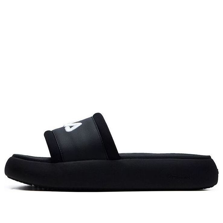 (WMNS) FILA Donut Fashion Casual Slippers For Black F12W124622FBK