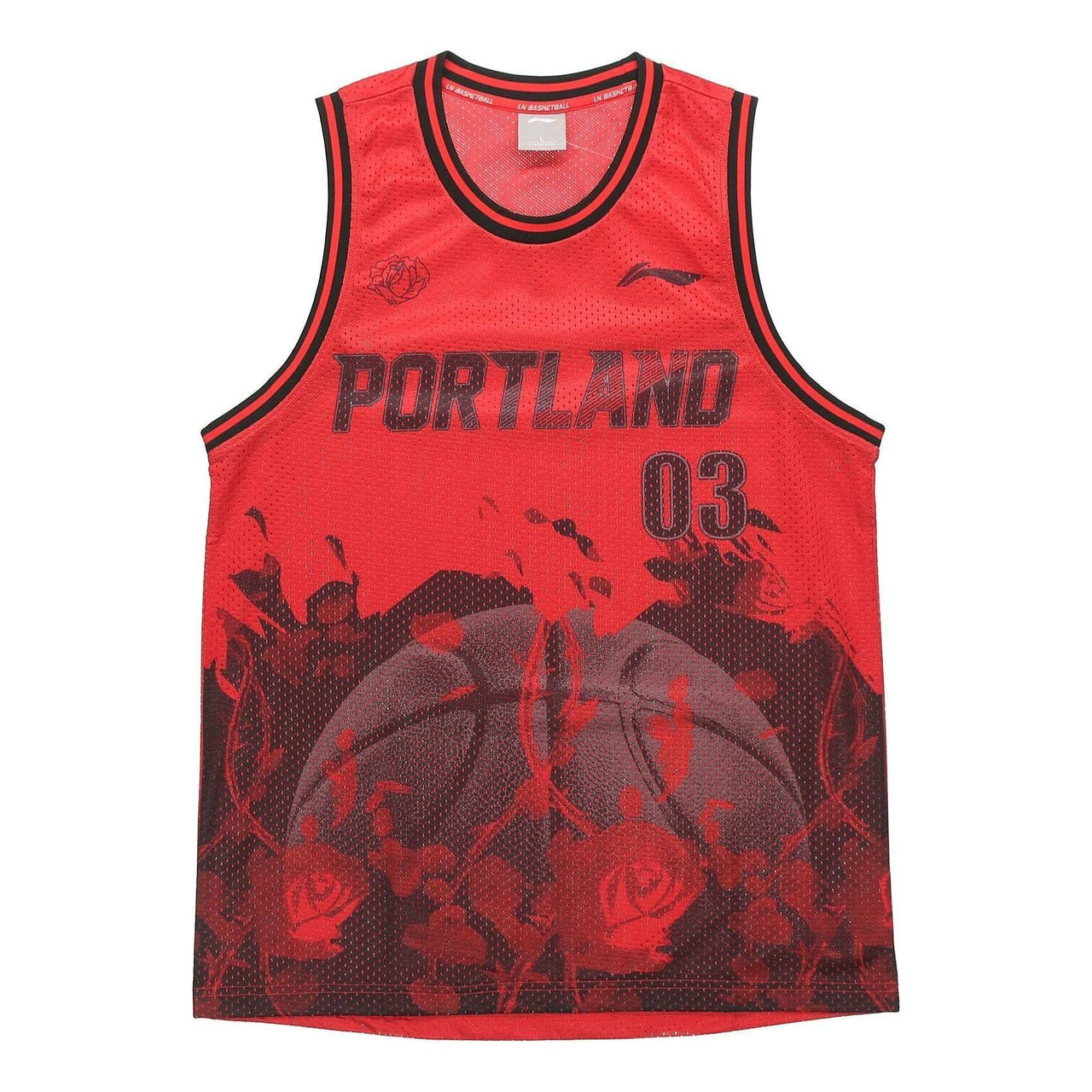 Li-Ning Portland Custom Basketball Jersey 'Red Grey' AAYQ089-3