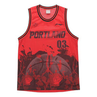 Li-Ning Portland Custom Basketball Jersey 'Red Grey' AAYQ089-3