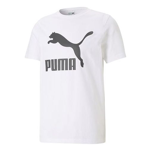 PUMA Classics Logo T-Shirt 'White Black' 532279-02