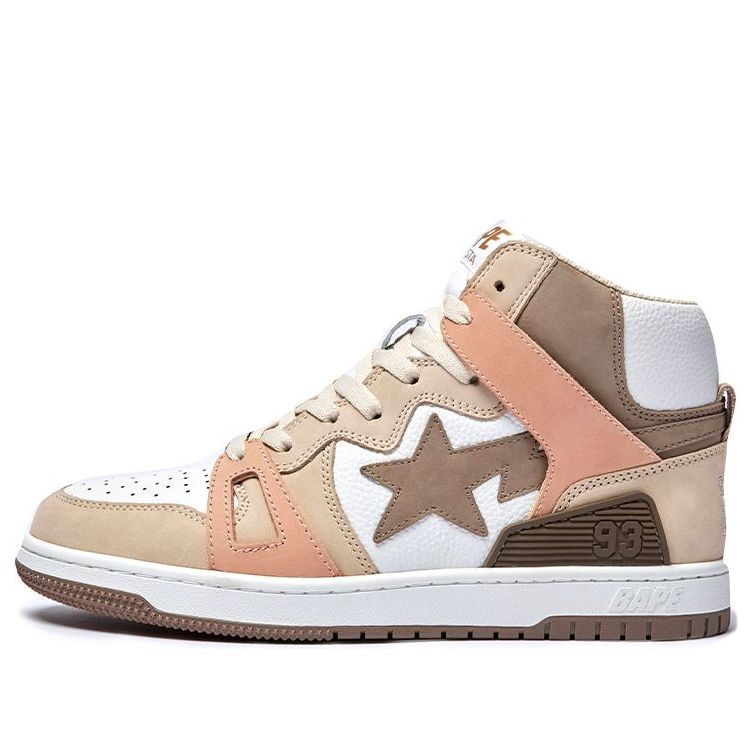 A BATHING APE Bape Sta 93 Hi 'Beige Brown' 1I20-191-011-BROWN