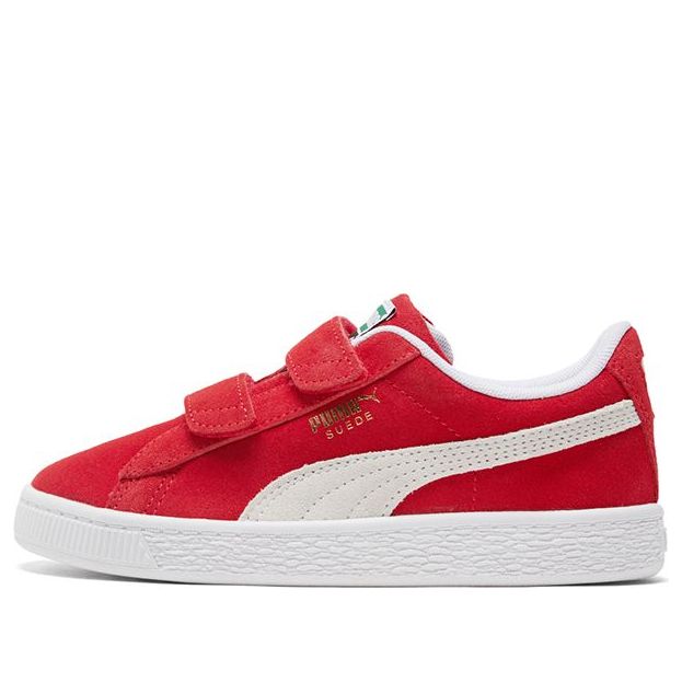 PUMA Suede Classic Xxi (Middle Kids) Casual Shoes White/Red 380563-02