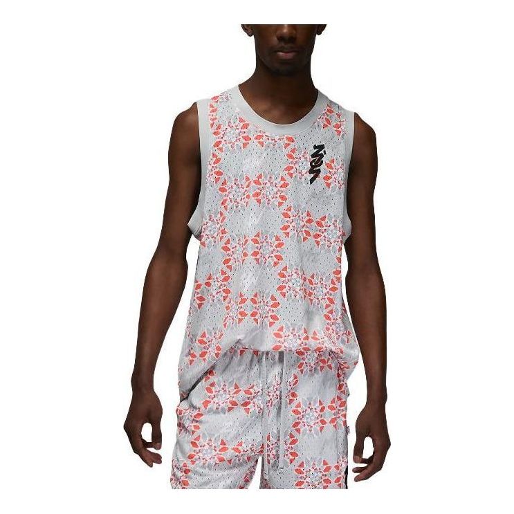 Air Jordan Zion Mesh Print Tank 'Silver' FB8161-025