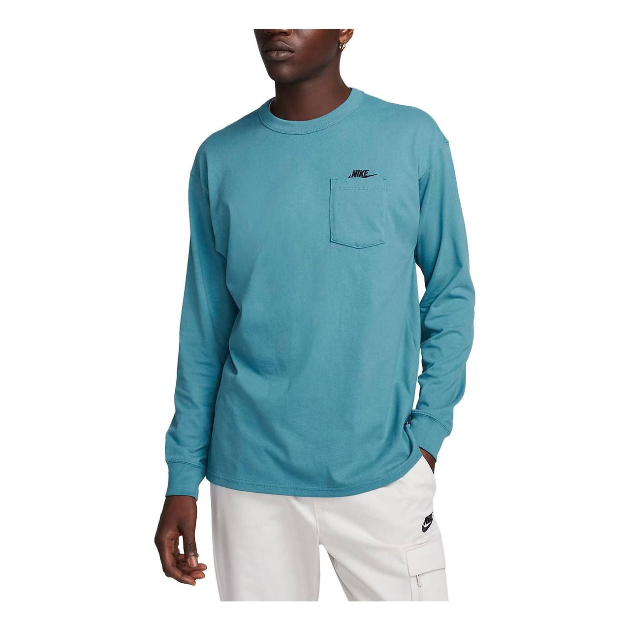 Nike Sportswear Premium Essentials Long-sleeve Pocket T-Shirt 'Blue' DR7930-440