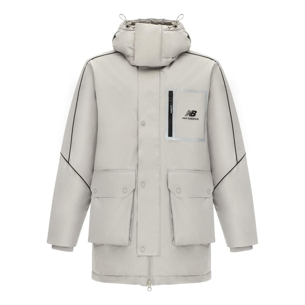 New Balance Sportswear Hooded Jacket 'Grey Black' AMJ14320-ARF