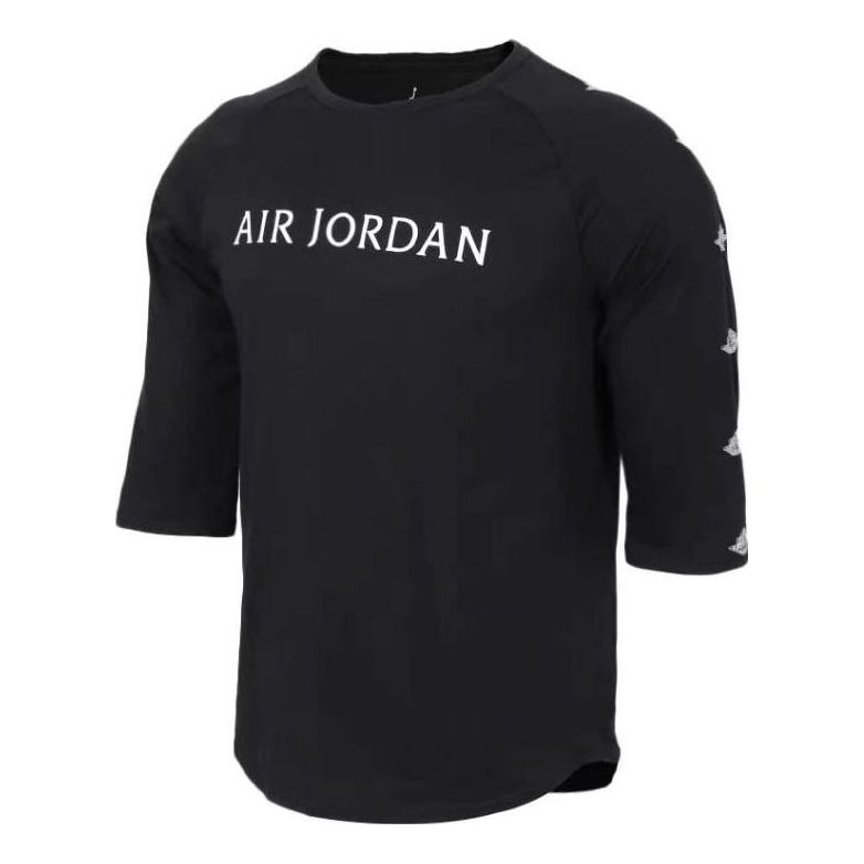 Air Jordan 3/4 Sleeve T-shirt 'Black' AA1912-010