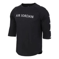 Air Jordan 3/4 Sleeve T-shirt 'Black' AA1912-010