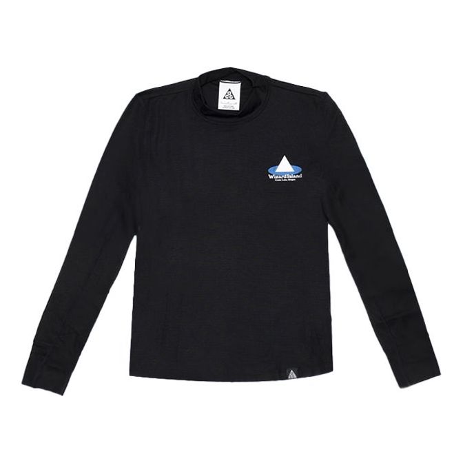 Nike ACG Wizard Island Casual Sports Round Neck Printing Long Sleeves Pullover Black CZ6707-010