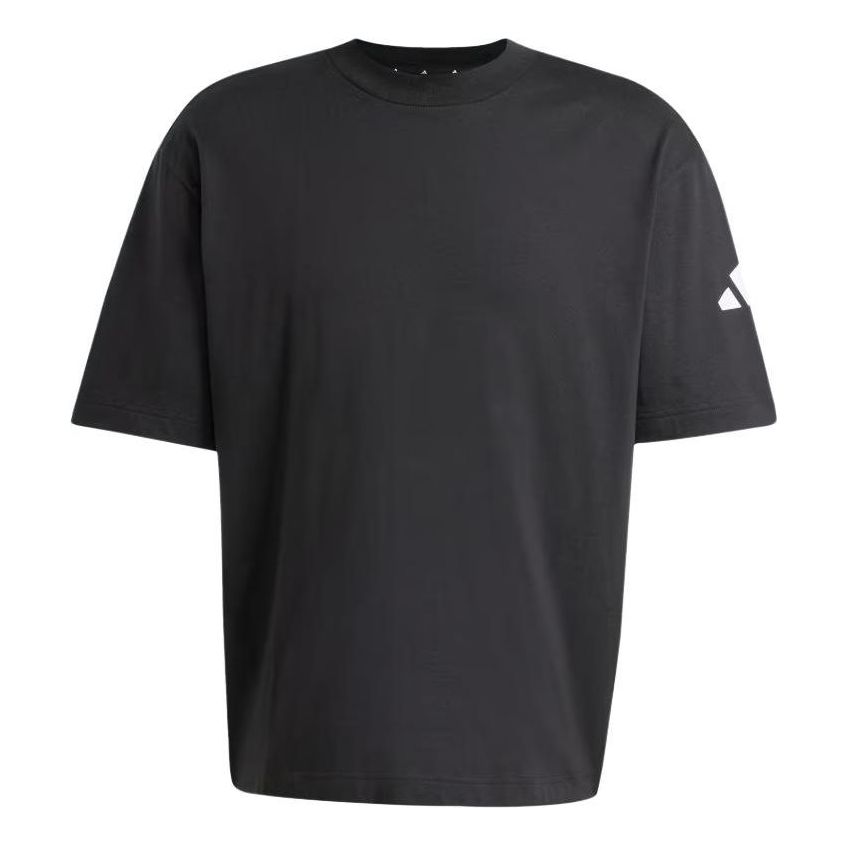 adidas Essentials Loose Fit 3 Bar Logo T-Shirt 'Black White' JF3615