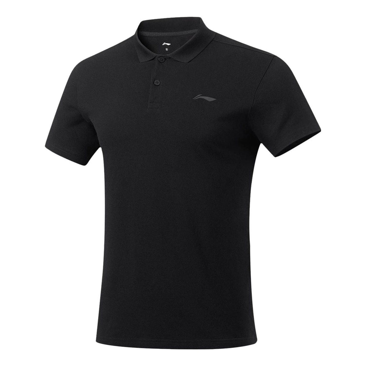 Li-Ning Logo Training Polo Shirt 'Black' APLT029-1