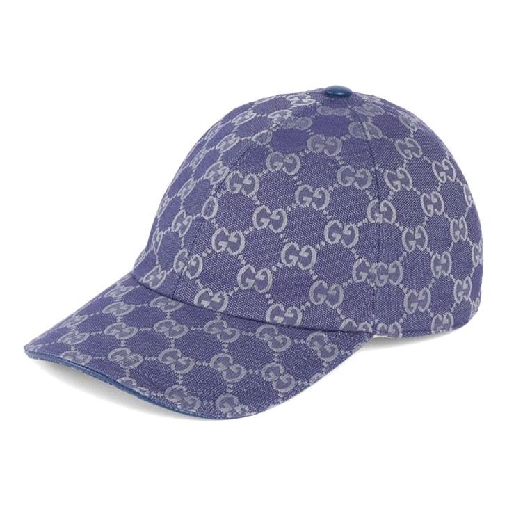 (WMNS) Gucci GG Canvas Baseball Hat 'Blue Grey' 7484754HG624468